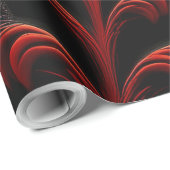 Black & Red Mandelbrot Fractal Highway To Hell ラッピングペーパー (ロールコーナー)