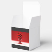 Black & Red Mandy Ball On Metallic Rose Base フェイバーボックス (オープン)