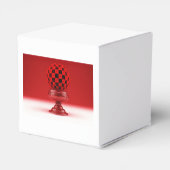 Black & Red Mandy Ball On Metallic Rose Base フェイバーボックス (裏面サイド)