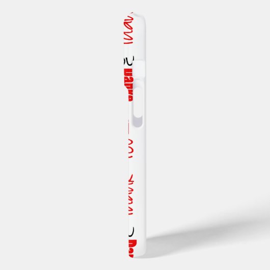 Black Red Multilingual Thank You Word Cloud Case-Mate iPhoneケース (裏面 / 左)