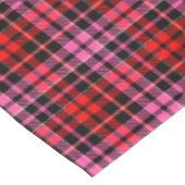 Black Red Pink Plaid Tartan Design  テーブルクロス (アングル)