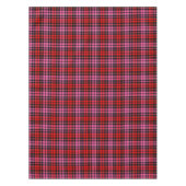 Black Red Pink Plaid Tartan Design  テーブルクロス (正面)