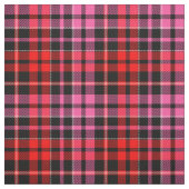 Black Red Pink Plaid Tartan Design  ファブリック (見本)
