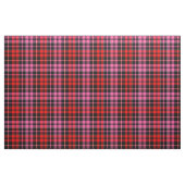 Black Red Pink Plaid Tartan Design  ファブリック (ファットクウォーター)