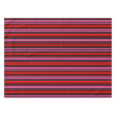 Black Red Pink Vertical Stripes Design Classic  テーブルクロス (正面(横))