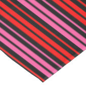Black Red Pink Vertical Stripes Design Classic  テーブルクロス (アングル)
