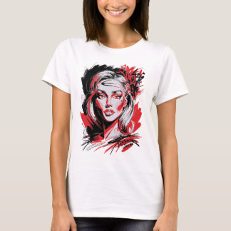 Black & Red Woman 2 Tシャツ