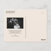 Black Retro Bold Typography Wedding Thank You ポストカード (裏面)