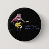 Black Rock ‘n Roll Button  缶バッジ (正面)