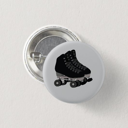 Black Rollerskates Button 缶バッジ (正面&裏面)