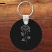 Black Rose Graphic Premium Tri-blend  キーホルダー (正面)