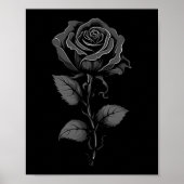 Black Rose Graphic Premium Tri-blend  ポスター (正面)