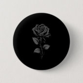 Black Rose Graphic Premium Tri-blend  缶バッジ (正面)