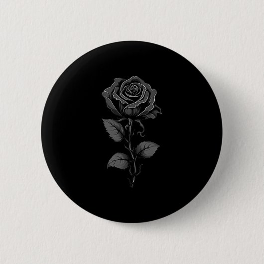 Black Rose Graphic Premium Tri-blend  缶バッジ (正面)
