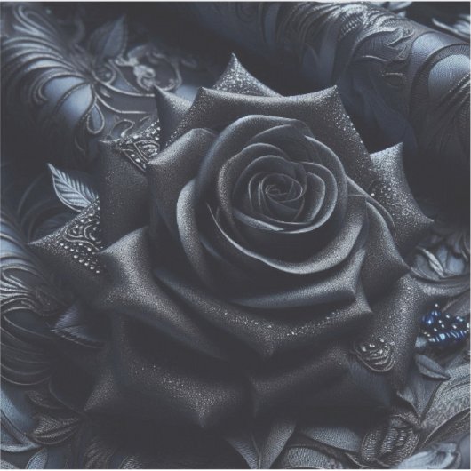 Black Rose on Black Brocade シール (正面)