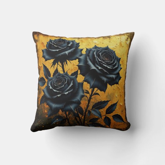 Black Roses クッション (裏面)