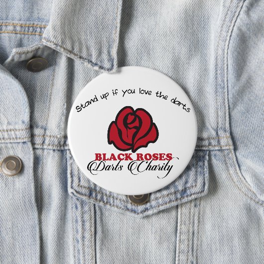 Black Roses Darts Charity Button 缶バッジ (インサイチュ)