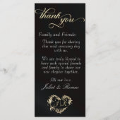 Black - Roses, Heart & Thank You メニュー (裏面)