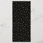 Black Royal Blue Gold Quinceanera メニュー (裏面)