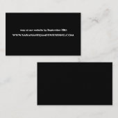 Black RSVPエレガントのWebサ結婚イトエンクロージャカード コーリングカード (正面/裏面)