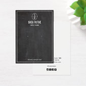 Black Rustic Stamp Monogram Earring Display Card (デスク)