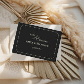 Black Sage Wedding Thank You Card With QR Code
