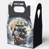 Black Sails Ahead Pirate 5"w x 3"l x 6.5"h フェイバーボックス (見開き)