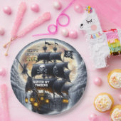 Black Sails Ahead Pirate Theme Birthday Party ペーパープレート (パーティー)