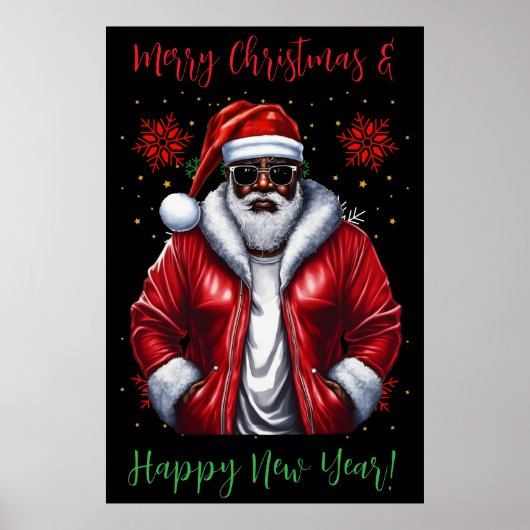 Black Santa、Big nick energy、いけなSanta Claus ポスター (正面)