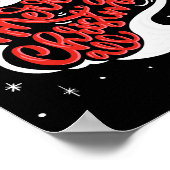 Black Santa Merry Christmas All Toddler T Shirt  ポスター (角)