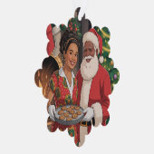 Black Santa & Mrs. Claus Ornament Card  オーナメントカード (右)