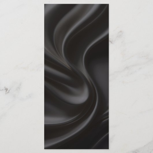 Black satin elegance wedding menu メニュー (裏面)