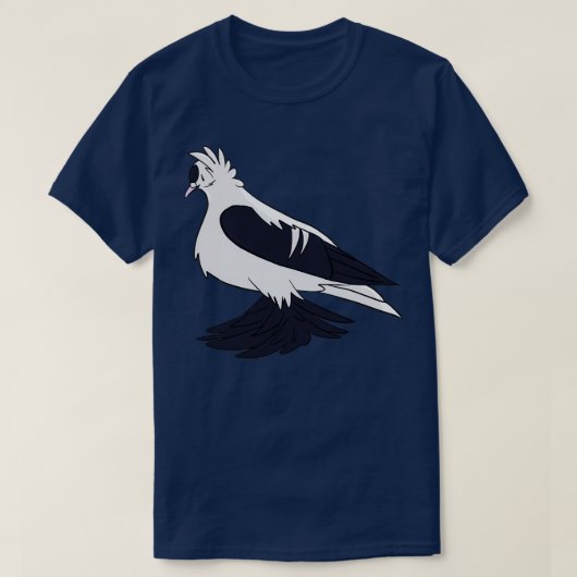 Black Saxon Fairy Swallow Pigeon Tシャツ (デザイン正面)