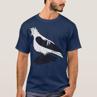 Black Saxon Fairy Swallow Pigeon Tシャツ