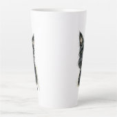 Black Scottish Terrier Latte Mug カフェラテマグ (正面)