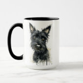 Black Scottish Terrier Mug マグカップ (左)