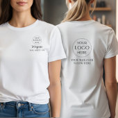 Black Script Employee Name Business Logo Makeup Tシャツ