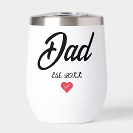 Black Script Established Dad Heart