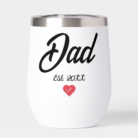 Black Script Established Dad Heart (背面)