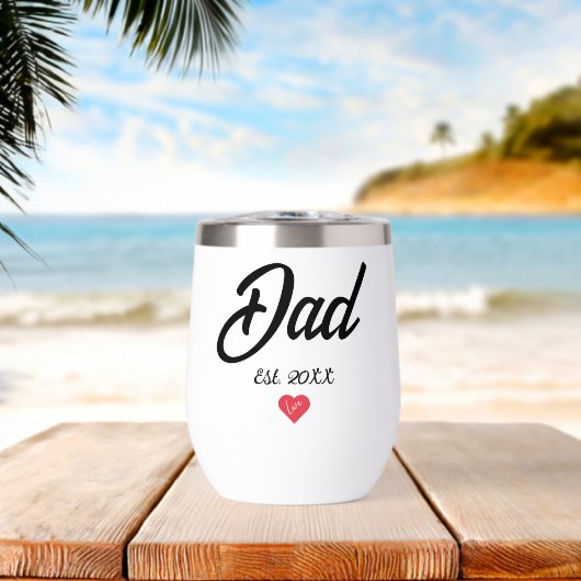Black Script Established Dad Heart (ビーチ (回転後))