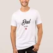 Black Script Established Dad Heart トライブレンドＴシャツ (正面)