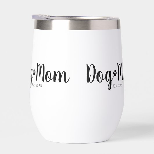 Black Script Established Dog Mom  (右面)