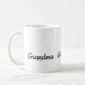Black Script Established Grandma コーヒーマグカップ (左)