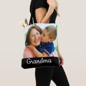 Black Script Established Grandma  トートバッグ (クローズアップ)