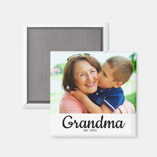 Black Script Established Grandma  マグネット (正面/裏面)