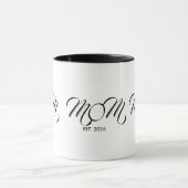 Black Script Established Mom マグカップ (中央)