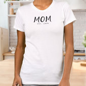 Black Script Established Mom Tシャツ