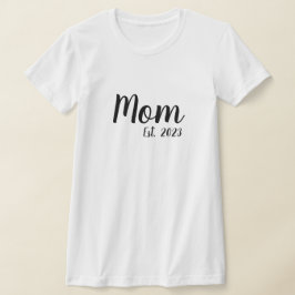Black Script Established Mom T-Shirt Tシャツ