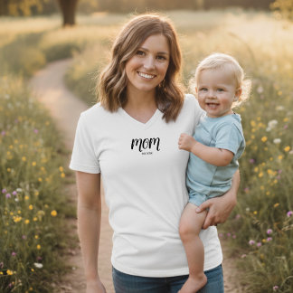Black Script Established Mom T-Shirt Tシャツ