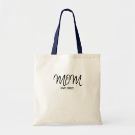 Black Script Established Mom Tote Bag トートバッグ